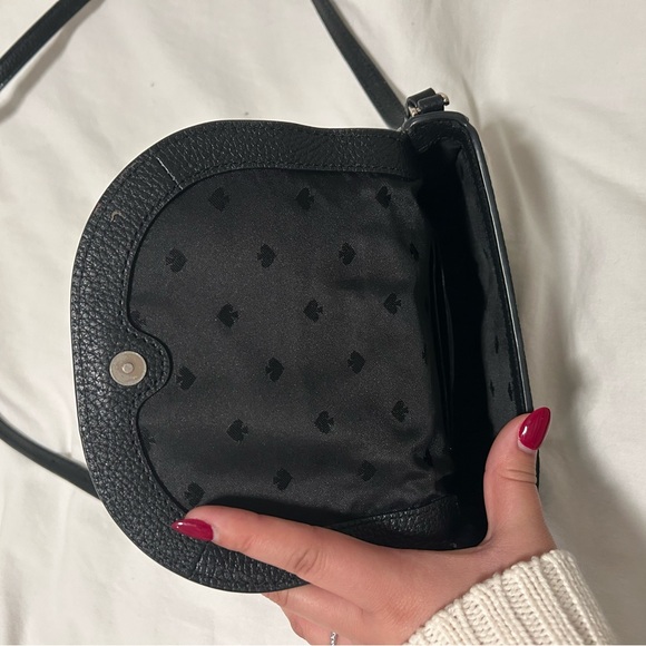 Kate Spade Black Pebbled Leather Crossbody Bag - Picture 3 of 4